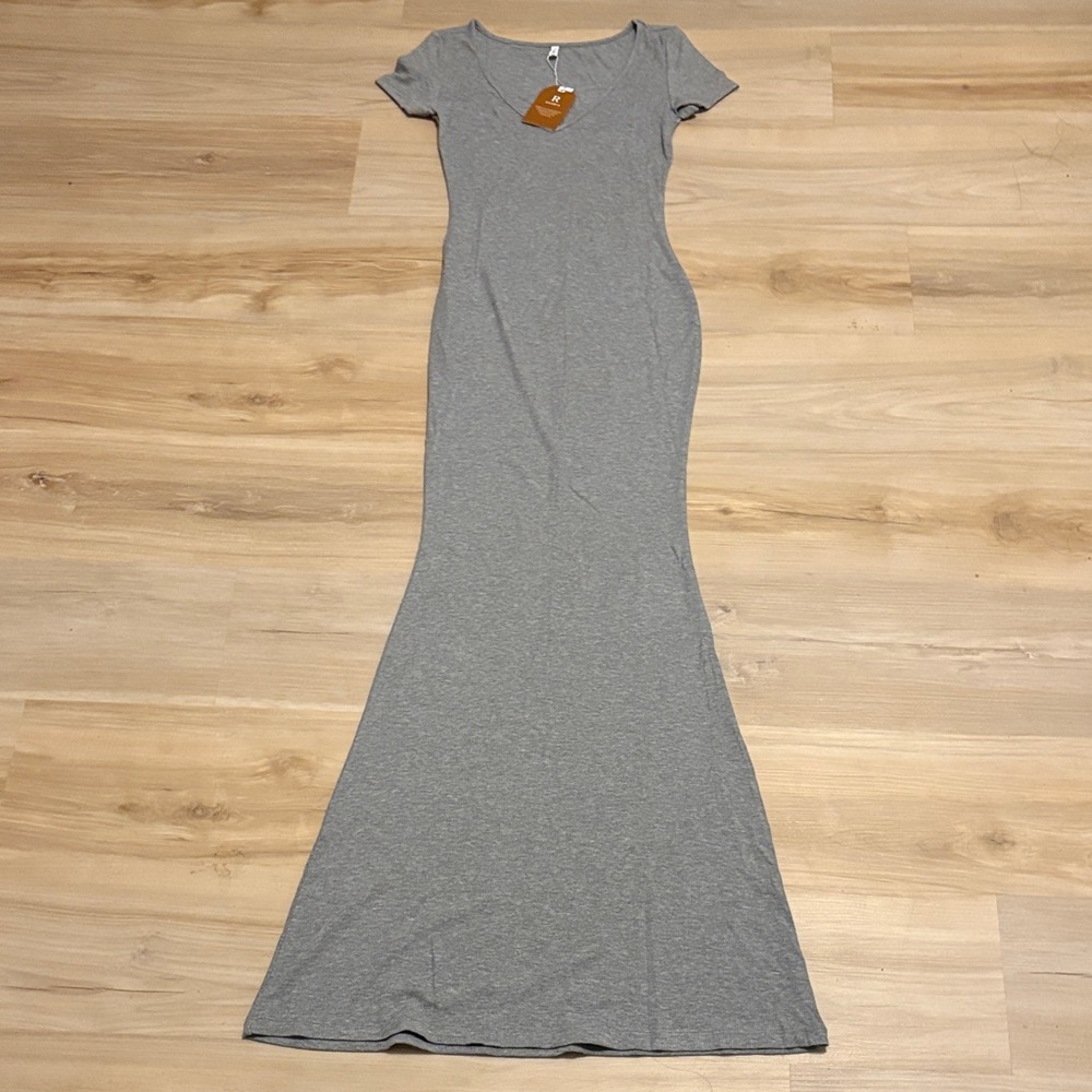 REORIA Gray Maxi Dress Size L
